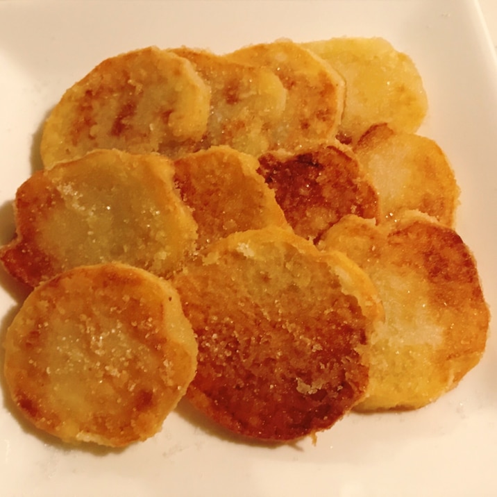 揚げ焼き!厚切りポテチ風フライドポテト♪